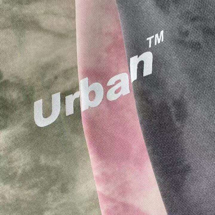 Cotton Tie-Dye Sweatshirt For Women, Loose Korean Style Top, Versatile Student Letter Print, Spring And Autumn Mid-Length Coat B5