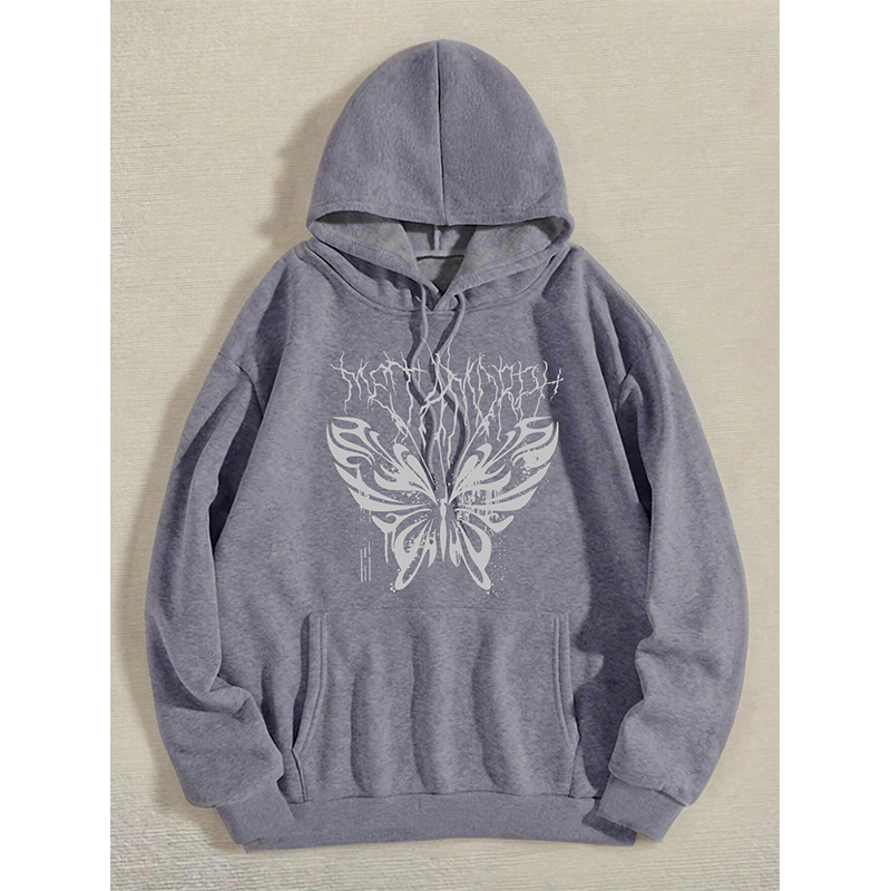 Women's Hoodies Pure cotton sweater women's spring and autumn 2025 new American letters cute pattern women's fashion high street casual