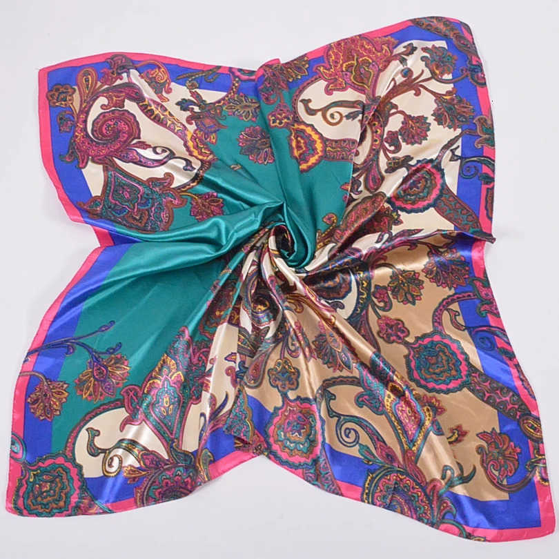New Style Snakeskin Pattern Square Scarves Wraps Printed Hot Sale Women Pink Blue Silk Scarf Shawl Unisex Muslim Silk Muffler M250709