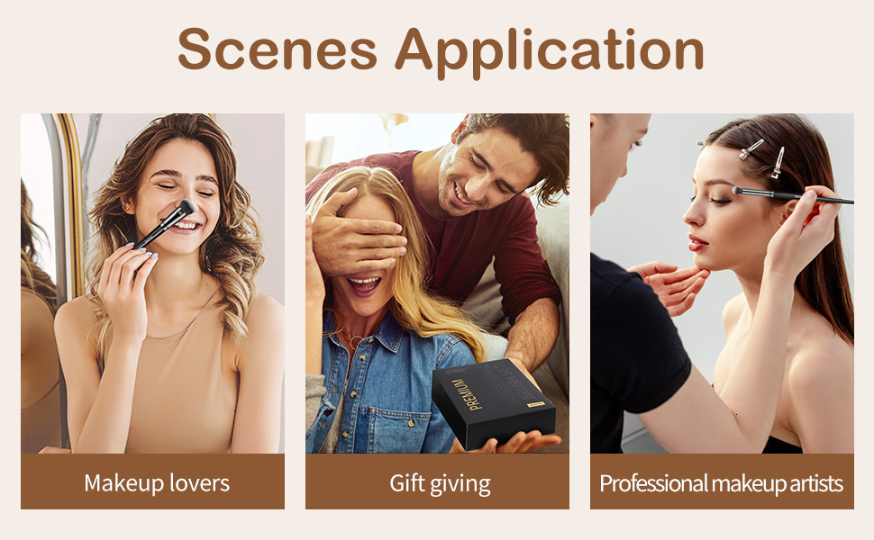 Makeup Brushes Box Set Foundation Powder Eye Shadow Crease Concealer Blush Lip Cosmetics Blending Tools