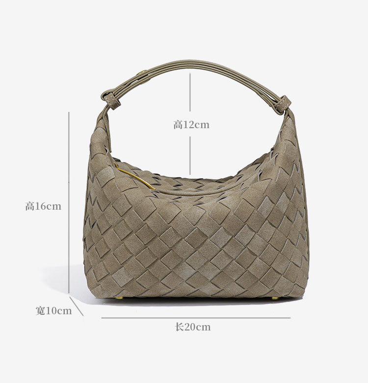 Autumn/Winter new Collection Frosted Woven Handheld Lunch Box Bag Small Versatile and Mini Bento Bag Handheld Women's Bag