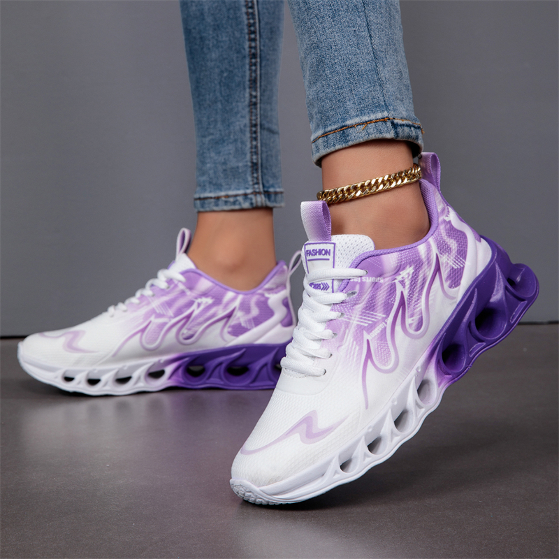 Fashion Purple Sneakers Men Women Designer Trainers Unisex Mesh Breathable Women's Sports Shoes Lightweight Men's Running Shoes