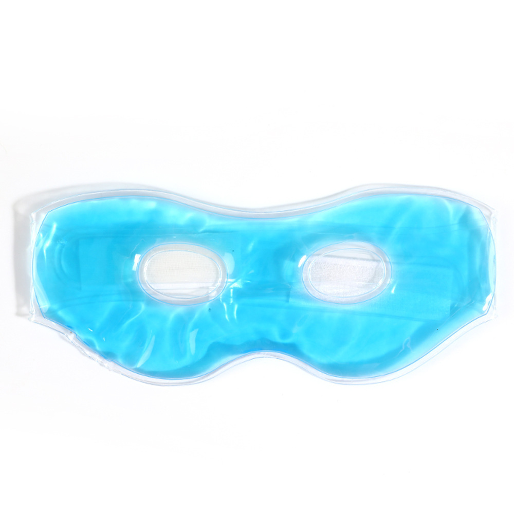 Summer Soft Gel Patch Physical Soothing Sleep Cooling Light Blocking Large Double Hole Eye Mask