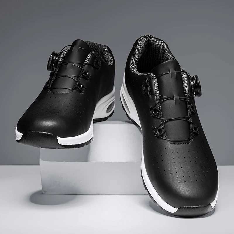 Golf Shoes Air Cushion Men Sports Running Driving Shoes Breathable Lightweight Cfortable Athletic Nonskid Rotating Sneakers Y250709