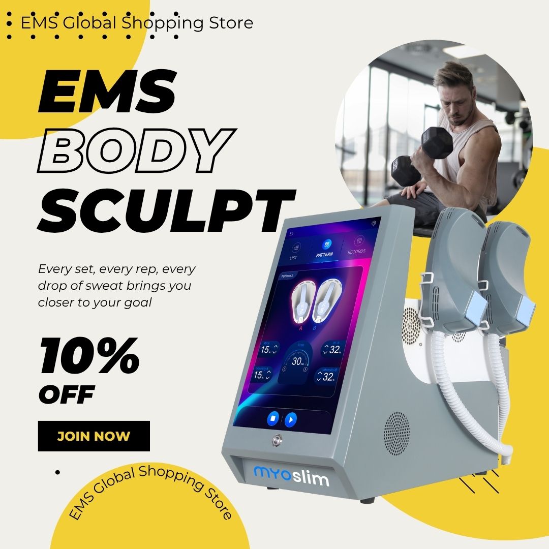 Myoslim Fat Burning Machine EMS Body Sculpting Device Muscle Toning Slimming Equipment For Beauty Salon Reduce Cellulite And Burn Fat and Build Muscle