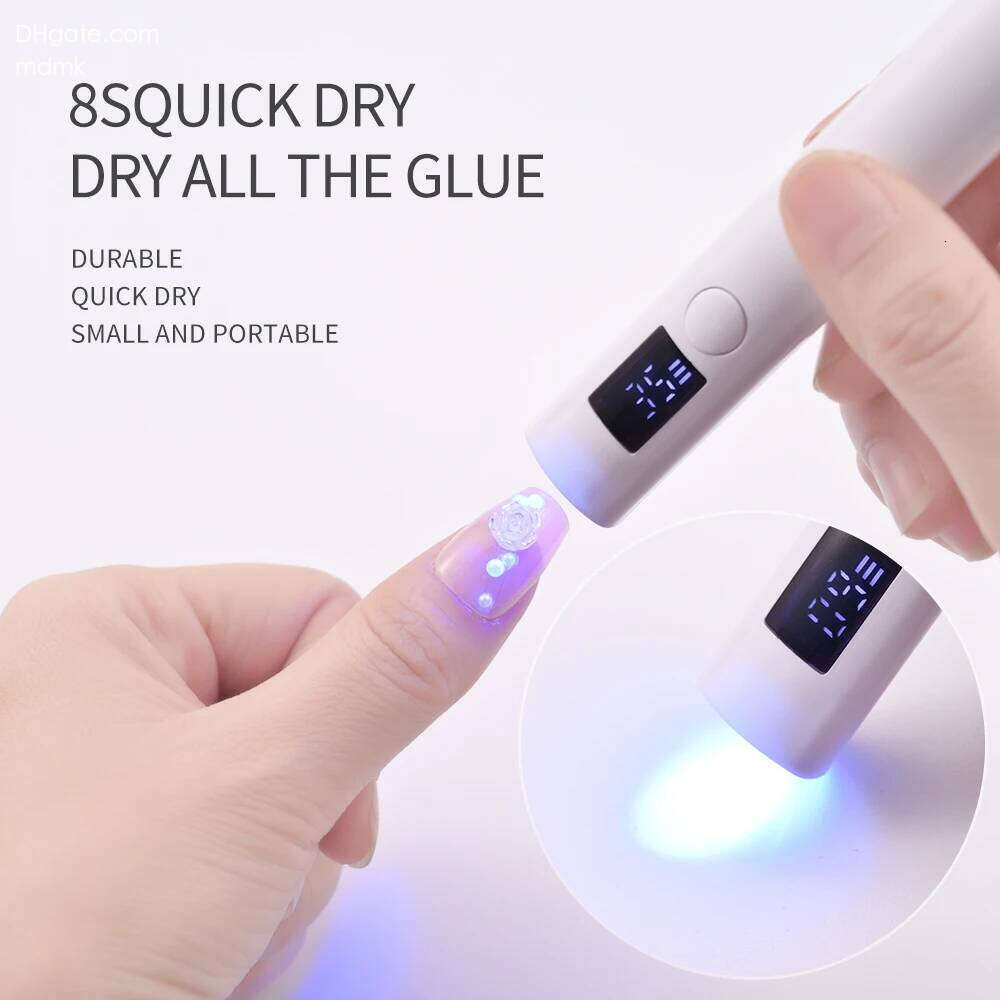 1Pcs Handheld UV 2W Wavelength 365nm395nm Professional Dryer Quick Drying Manicure Lamp For Nail Art X250709