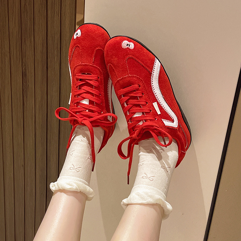 free shipping Designer shoes Casual soft soled German training shoes thin soled apple shoes red racing shoes versatile