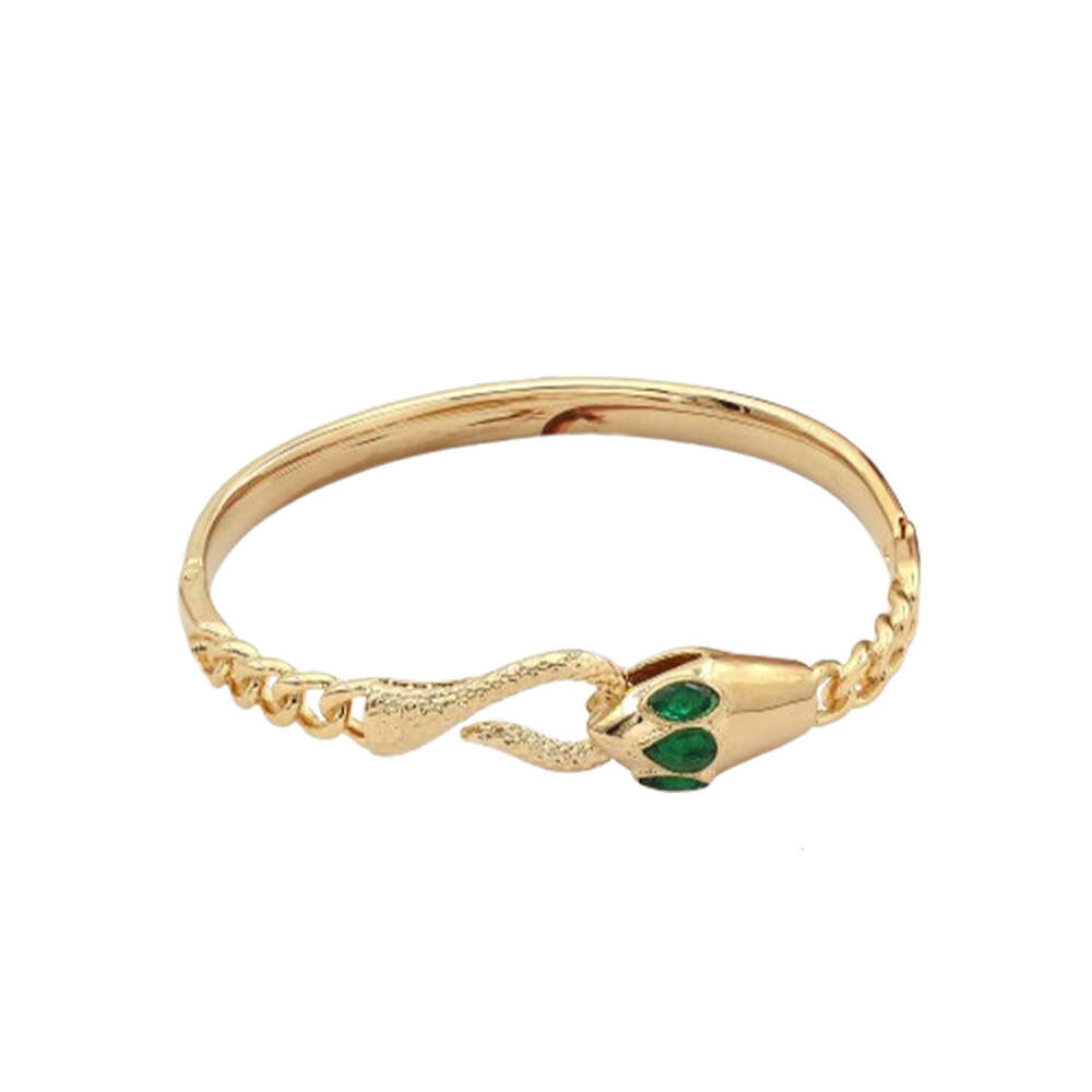 DHcollections Stainless for Women Hot Sale Personality Snake Shape Titanium Steel Bracelet Niche Hand Jewelry