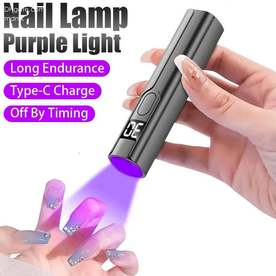 Professional LED Desk With Display Rechargeable Portable Mini Nail Dryer Stand UV Lamp for Nails Art Removable X250709