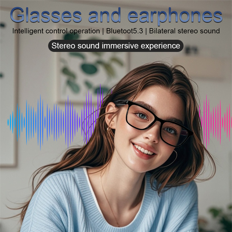 Smart glasses, polarized Bluetooth sunglasses with speakers, voice assistants, open ears, and UV-resistant outdoor audio glass