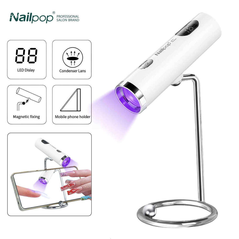 UV Light with Stanp Handheld Mini Cure Lamp Portable Rechargeable Nail Dryer Fast Curing for Polish Glue Gel X250709