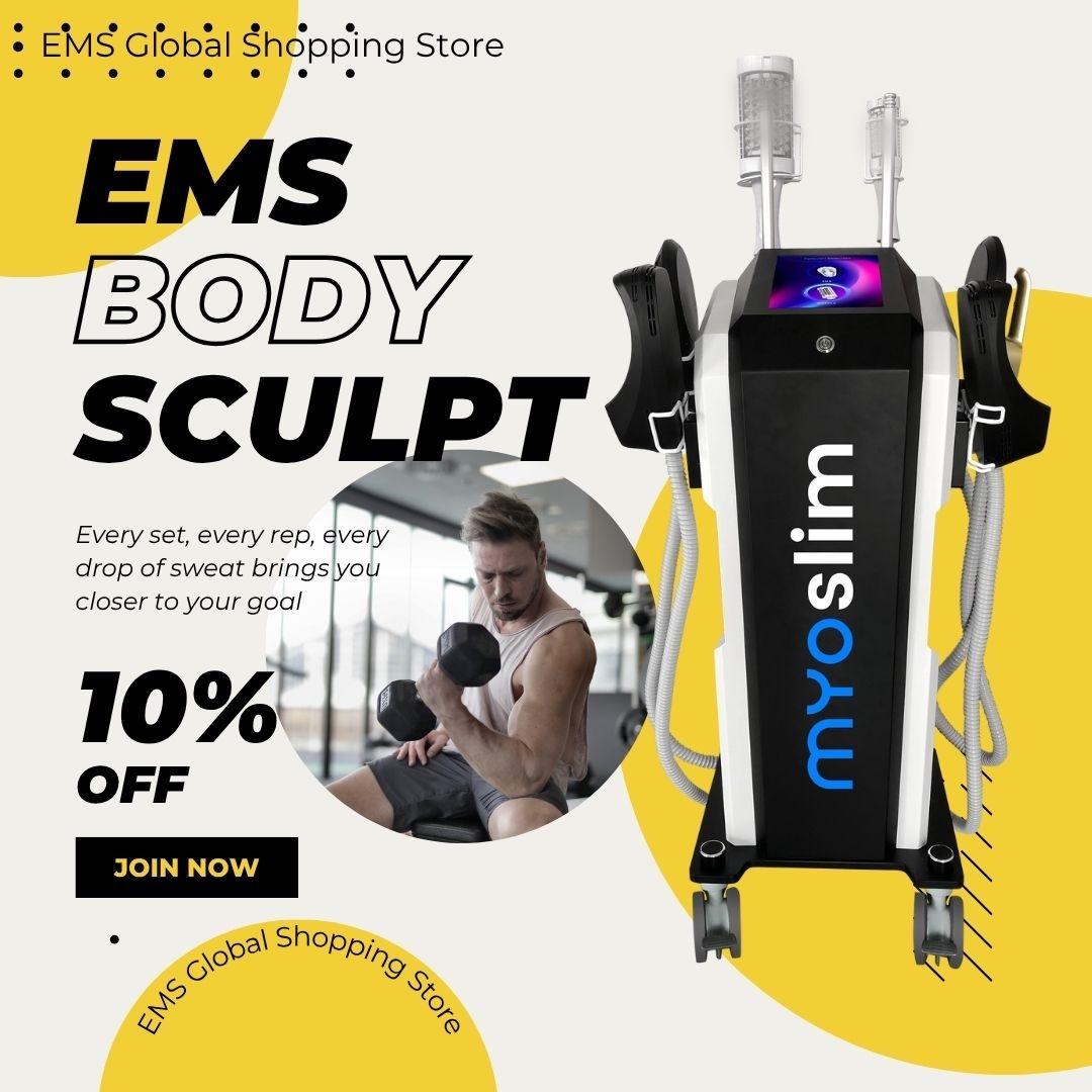 Myoslim Neo Ems 2in1 Hi-emt Sculpting Roller Physiotherapy Eliminates Pain Orange Peel Tissue Slimming Machine