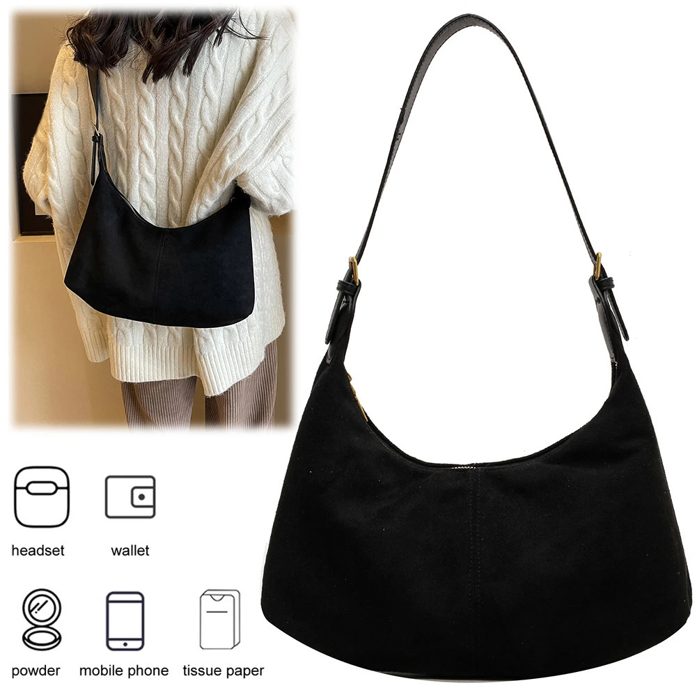 Hobo Bag for Women Adjustable Strap Crossbody Bag with Inner Pocket Shoulder Bag Zipper Handbag for Work Travel 250708