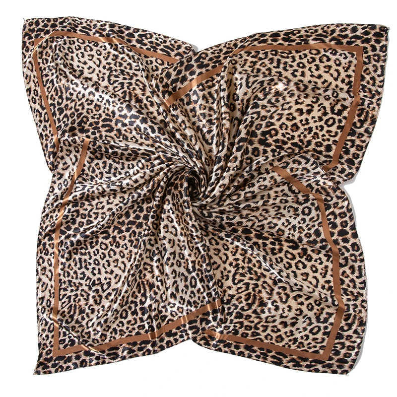 90*90cm Hair Scarf Women Fashion Designer Beautiful Flowers Scarf Soft Satin Shawl Kerchief Square Silk Scarves Neck Headscarf M250709