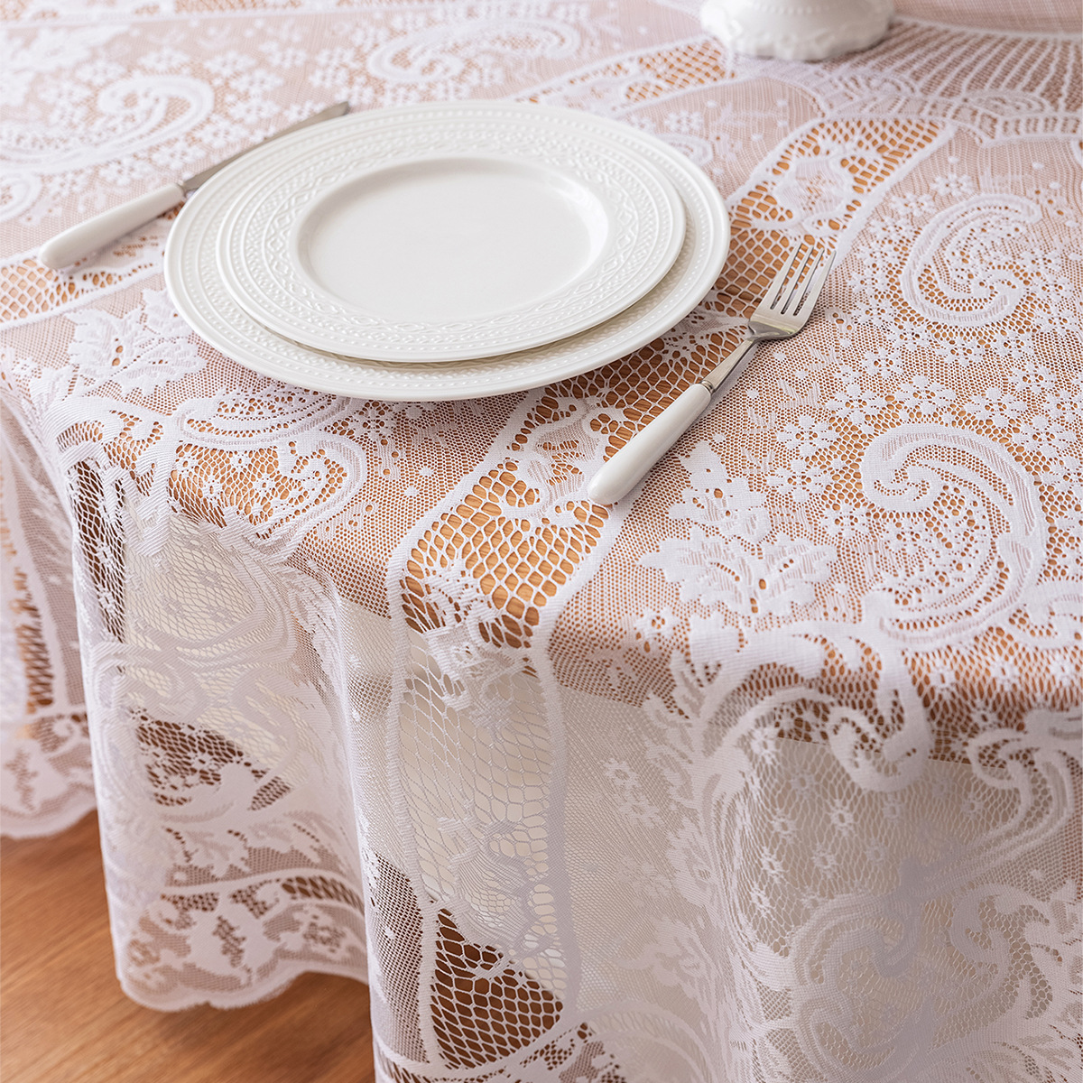 Tablecloth new white lace tablecloth home beautification decoration tablecloth ZTRZ01