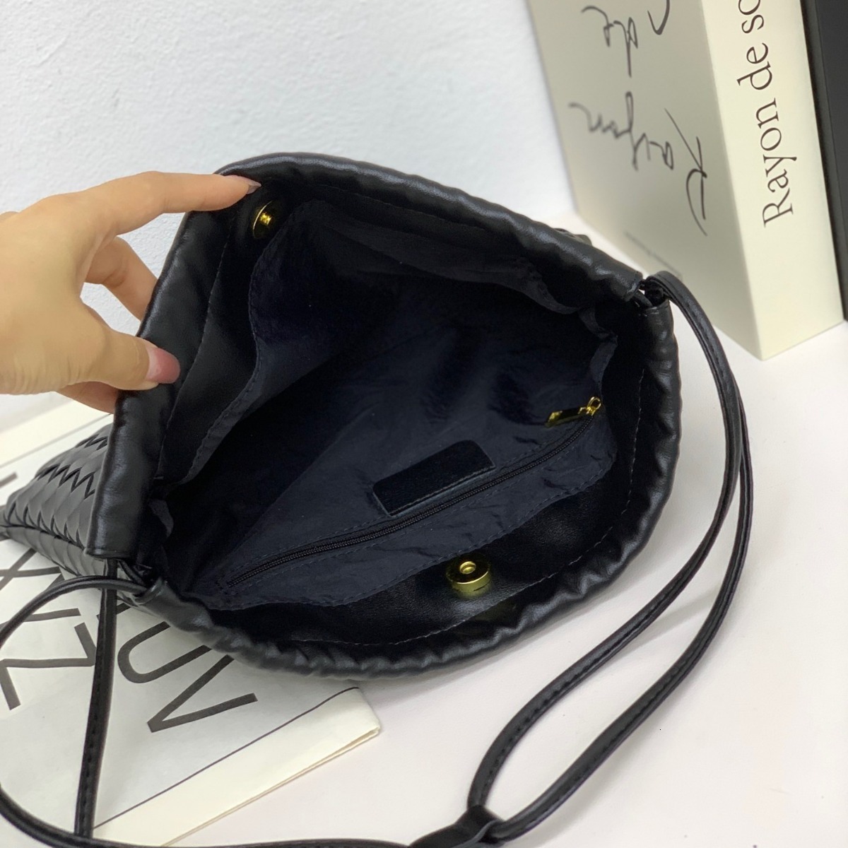 Sac De Luxe Suede Faux Leather Mini Bag Satchel Beach Clasp Drawstring Embroidery Red Mini Medium Women S Bags Designer