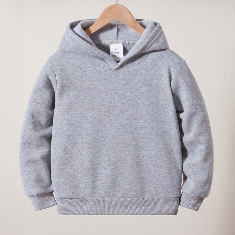 Pure cotton sweater for men and women with the same paragraph 2025 new spring and autumn plain simple trend high street hooded casual coat.