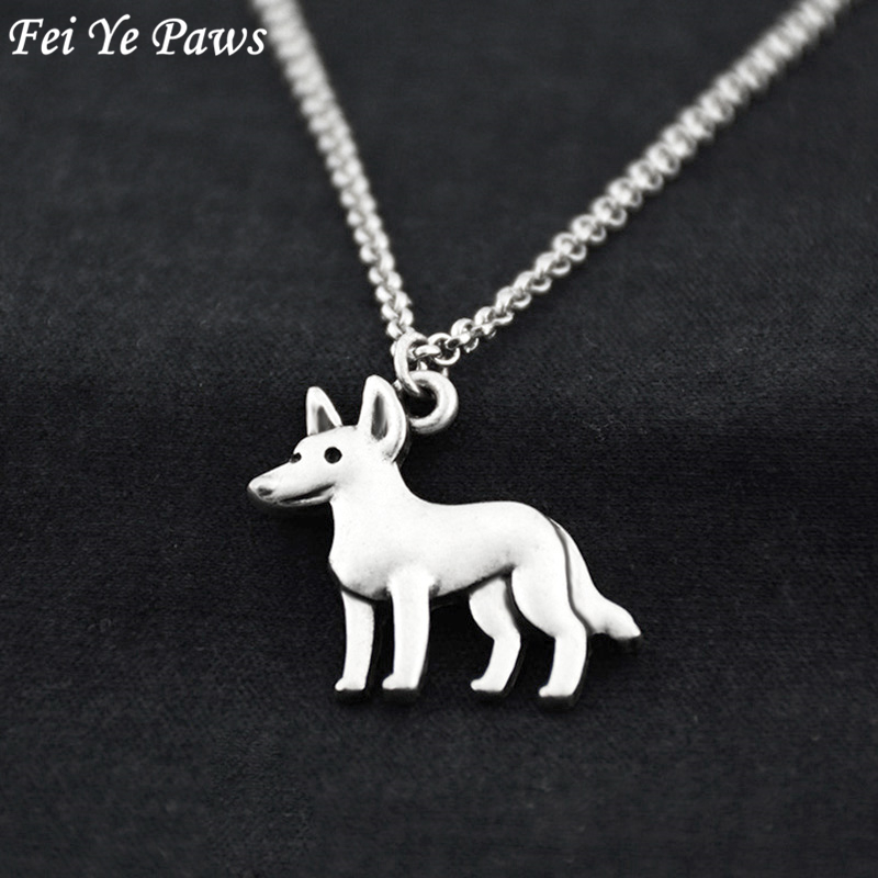 Colore D'argento RetrÃ² Boho Blu Heeleraustralian Bovine Cognello Ciondolo Lung…