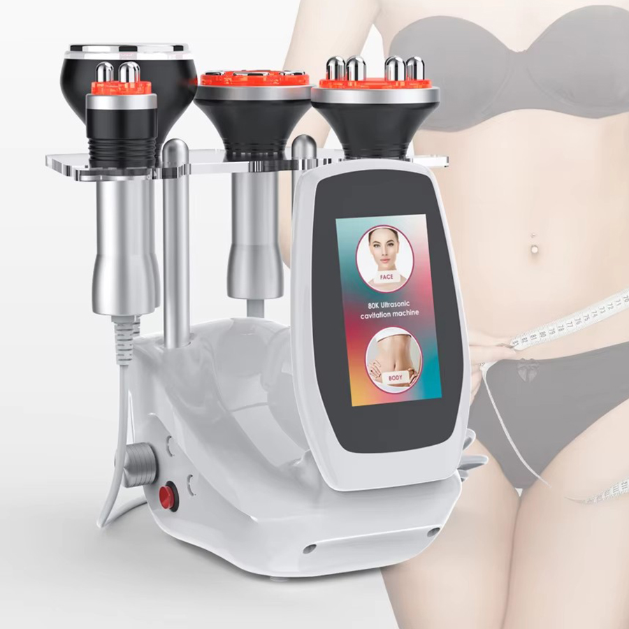 Ultrasonic RF Cavitation Machine for Body Contouring & Fat Reduction 80K Vacuum Slimming Radio Frequency Skin Tightening Face Lift