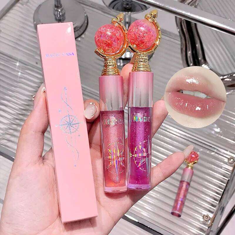 MAGIC CASA Shimmering Lip Gloss Hydrating and Moisturizing, Mirror Finish, Plumping Glass-Like Lips X250709