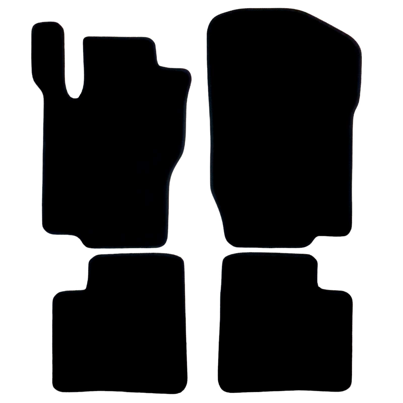 Velour Car Floor Mats For Mercedes GL X164 Auto Liners Waterproof Black Carpet