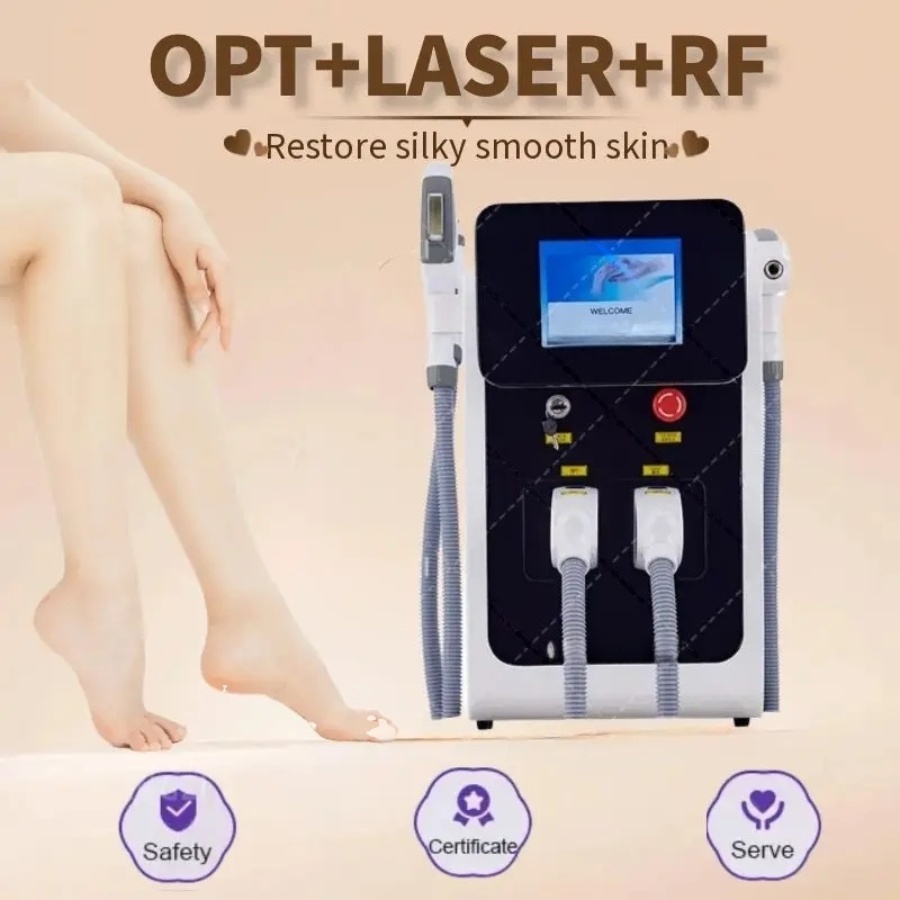 3 in 1 OPT Laser E-light IPL Nd Yag Hair Remove Pigment Tattoo Removal Machine Wrinkle Picosecond Skin Rejuvenation Vascular