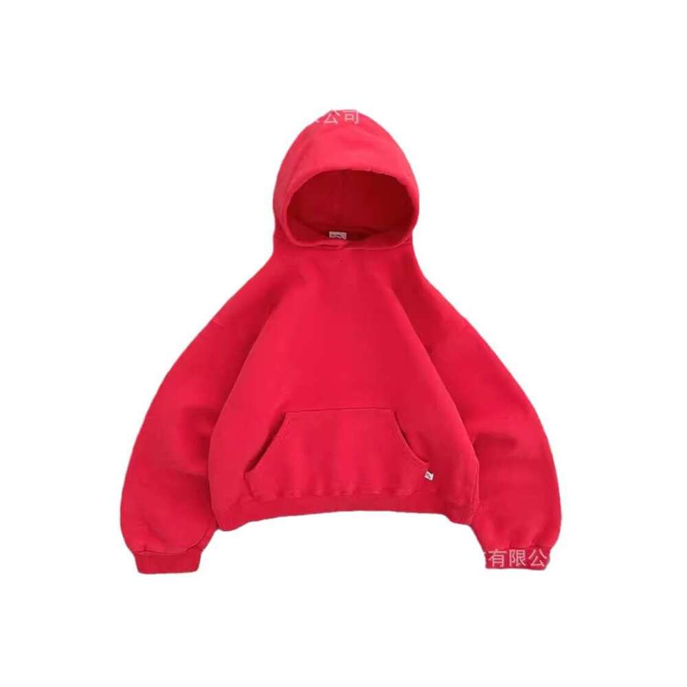 Autumn Winter New Solid Color Loose High Street Trendy Personality Couple Hoodie Women's Hooded B5
