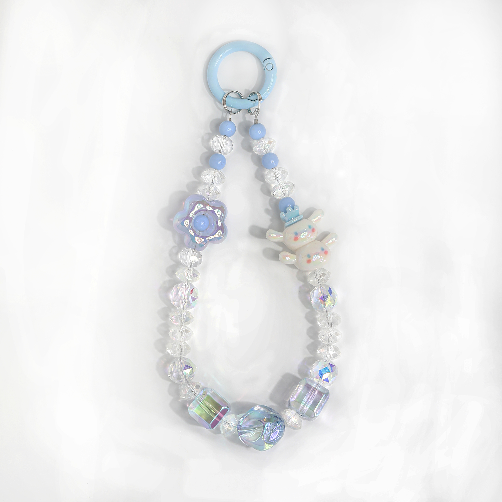 Cartoon Character Transparent Bead Phone Chain fashionable mobile phone chain