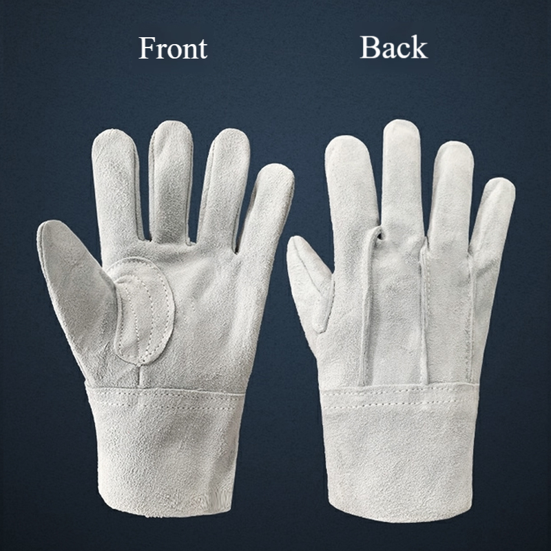 Cowhide gloves special thick wear-resistant scalding gloves for welders are resistant to high temperature and labor protection.