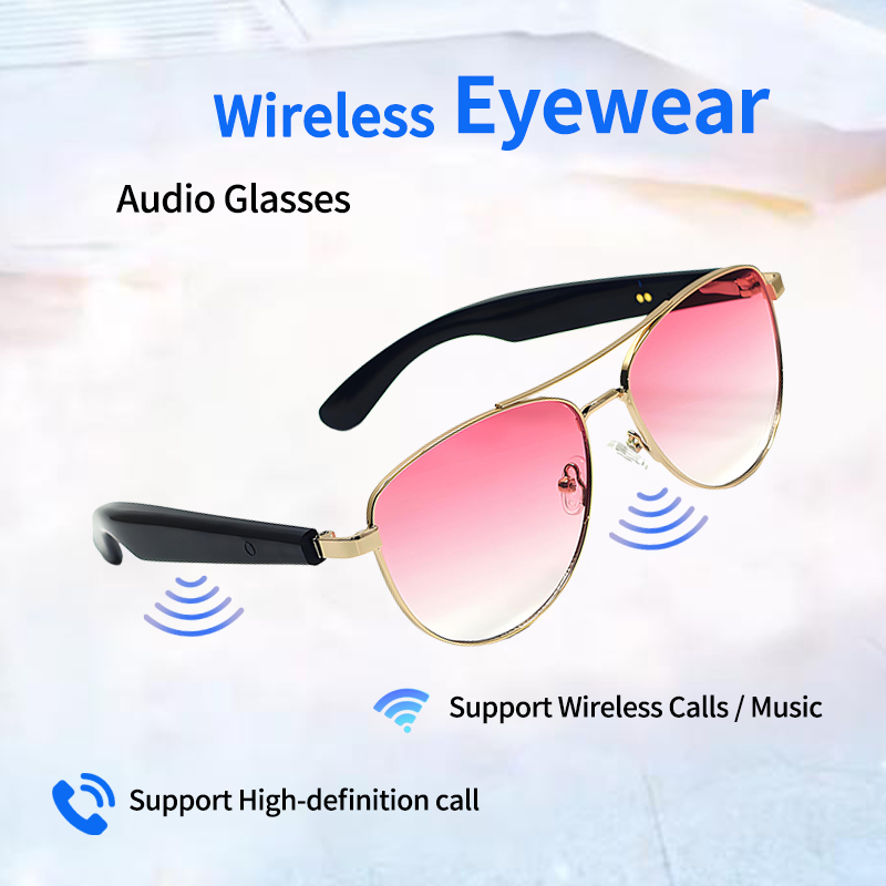 LIGE Smart glasses and sunglasses are equipped with built-in microphones and speakers, voice assistants, and UV protection Wireless call music control