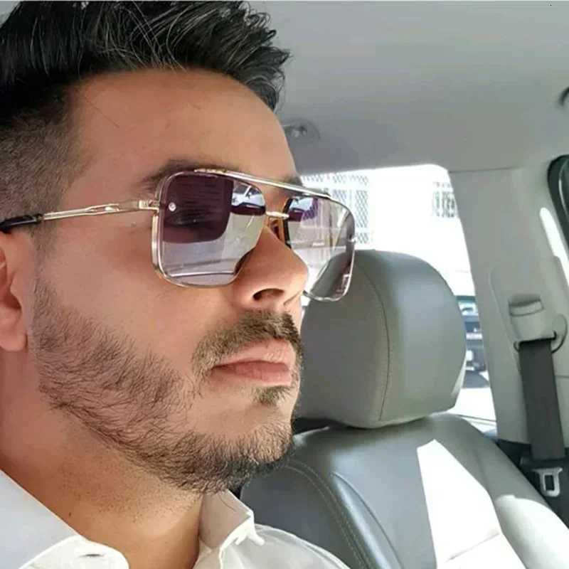 2025 Fashion Square Luxury Design Sunglasses Men Women Flight Sn Rock h Six Sty Gradient Sun Glasses W250709