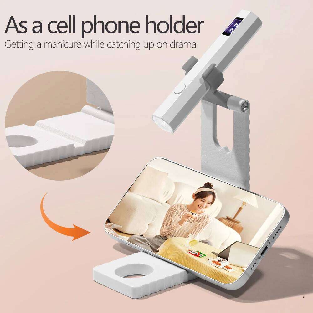 Timing Display Portable Handheld Mini Lamp With Bracket Family Quick Dry Flashlight Pen Chargeable Nail Dryer hine Uv X250710