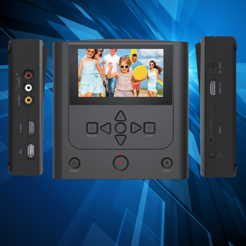 Compact All-In-One Multimedia Device: HDMI/DVD + USB + AV Connectivity