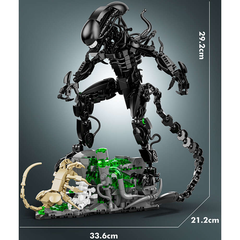 Beast Building Block Alien Assembly Robot Boy Toy Children's Gift Figurine Elementary School Student Decoration Ideal for elementary students who