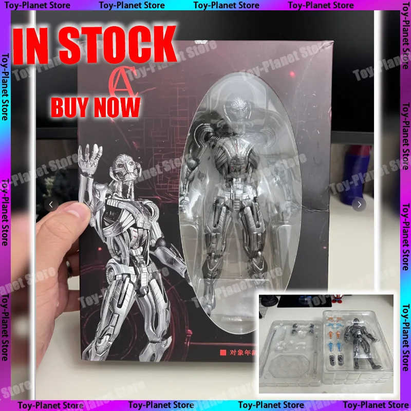Disney 16cm Ultron Action Figures Kaiyodo Amazing Yamaguchi Avengers Anime Collection Ko Model Customized Gift Toys In Stock AC Factory W250710