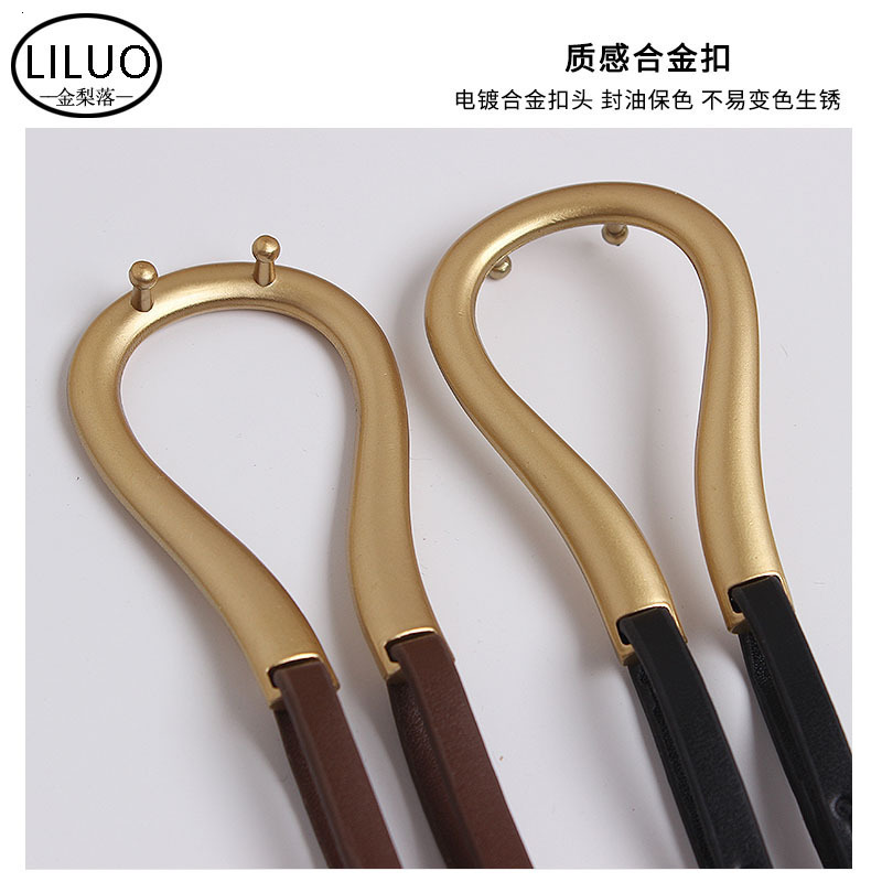 Horseshoe Buckle Belts For Women Jeans Dress Decoration Ladies Ornament European Style Fashion Sash Alloy/PU Women Coat Belt 220614
