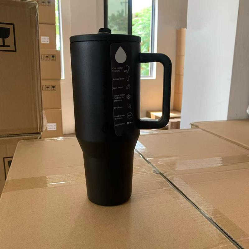 32 oz / 40 oz Traveler Straw Cover Stainless Steel Vacuum Insulated Car Cup Double Wall Hot Ice Travel M250710