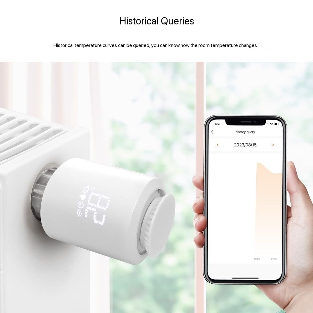 Tuya Smart ZigBee 3.0 TRV Radiator Actuator Valve Thermostatic Radiator Valve Temperature Controller Support Alexa Google Home
