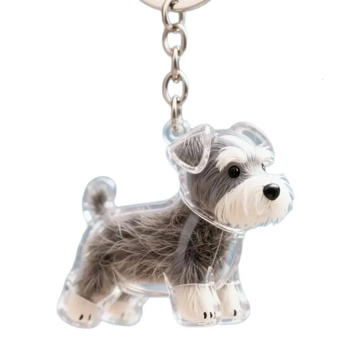 Dog Hair Storage Cute Pendant Keychain Bag Pendant Couple Car Key Chains Jewelry Souvenir Collection Gift Decoration Accessories 250708