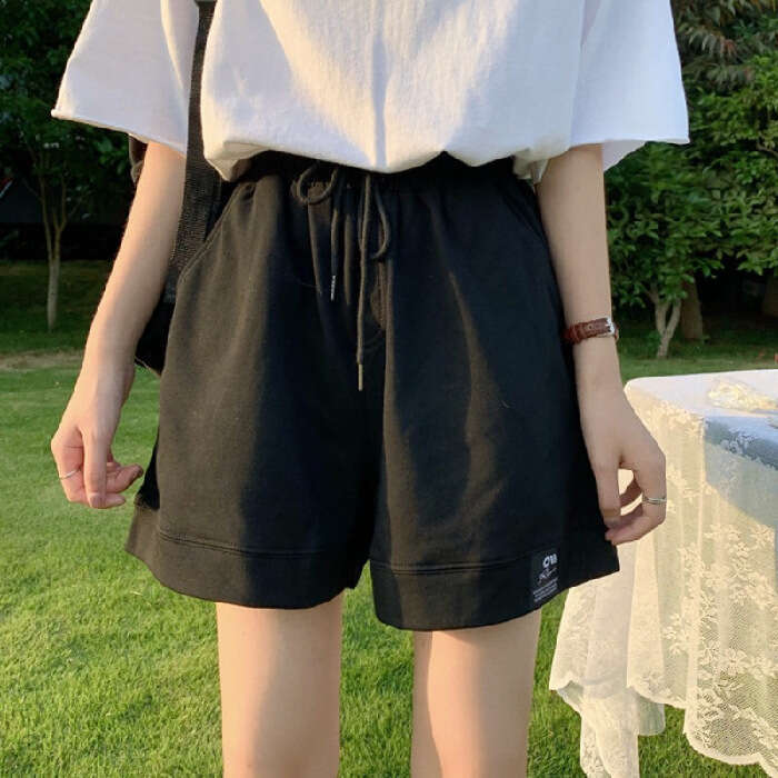 Casual Shorts For Women Summer Thin Style New Trendy High Waist Slimming Loose Pants B5