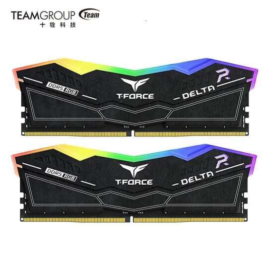 TEAMGROUP T-Force Delta RGB DDR5 Ram 32GB (2x16GB) 6000MHz CL30 Intel XMP 3.0 AMD Expo Compatible Desktop Memory White/Black