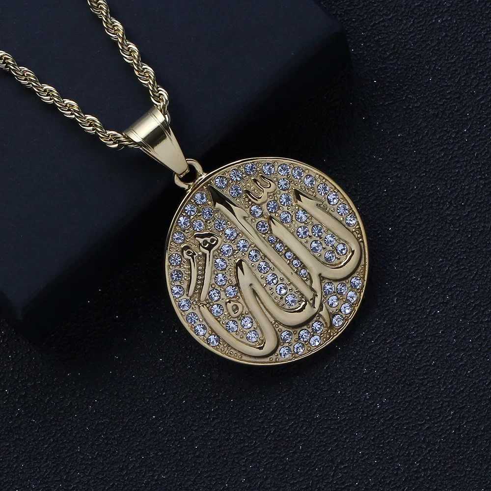 Gold Color Muslim Allah Quran Pendant Necklace for Men and Women Fashion Faith Islam Religious Jewelry Ramadan Gifts y250709