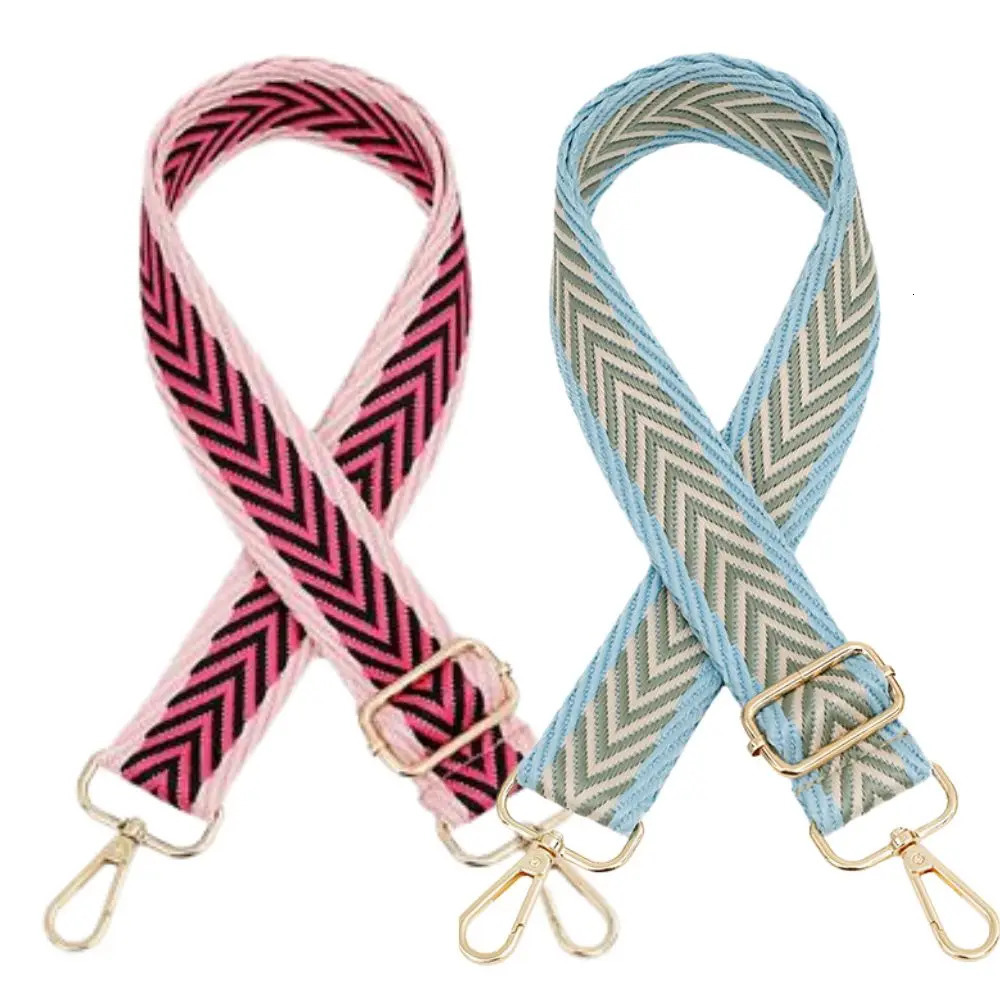 Spring Summer Colorful Wide Shoulder Bag Strap Ladies Bag Accessories Adjustable Single Crossbody Bag Straps Handbag Strap Belt 250630