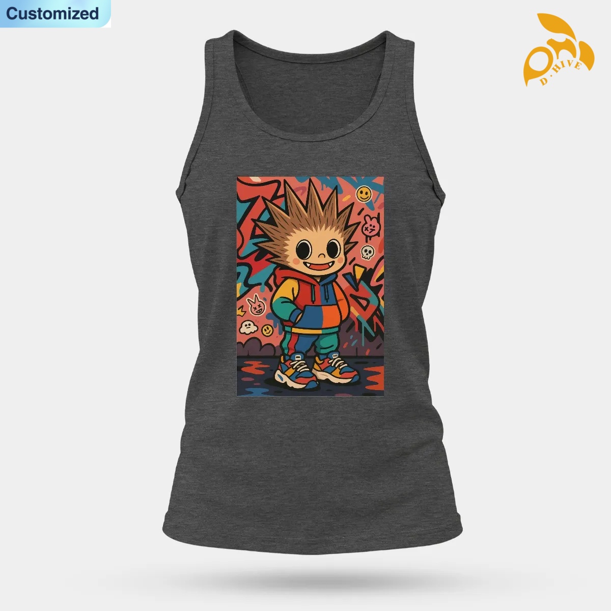 free shipping of customized trendy breathable sports vest for women is suitable for the United States 180GSM front and back DTF with exquisite pattern