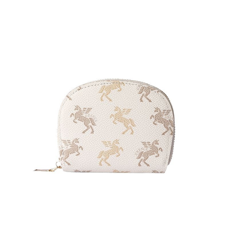 Lanjia Coin Card Convenient Multi Functional ID Holder Unicorn Pattern Series Fashion D E