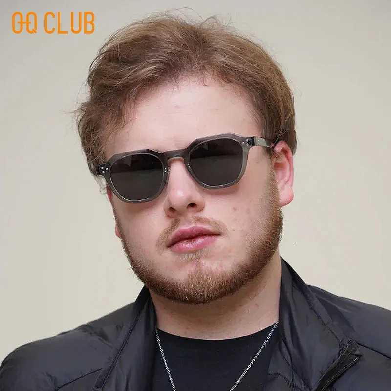 O-Q CLUB Korean Sty Sun Men Sunes Retro Trends es Wen Uv400 Popar Eyepieces in Sonzya Lunette Eyewear Man W250709
