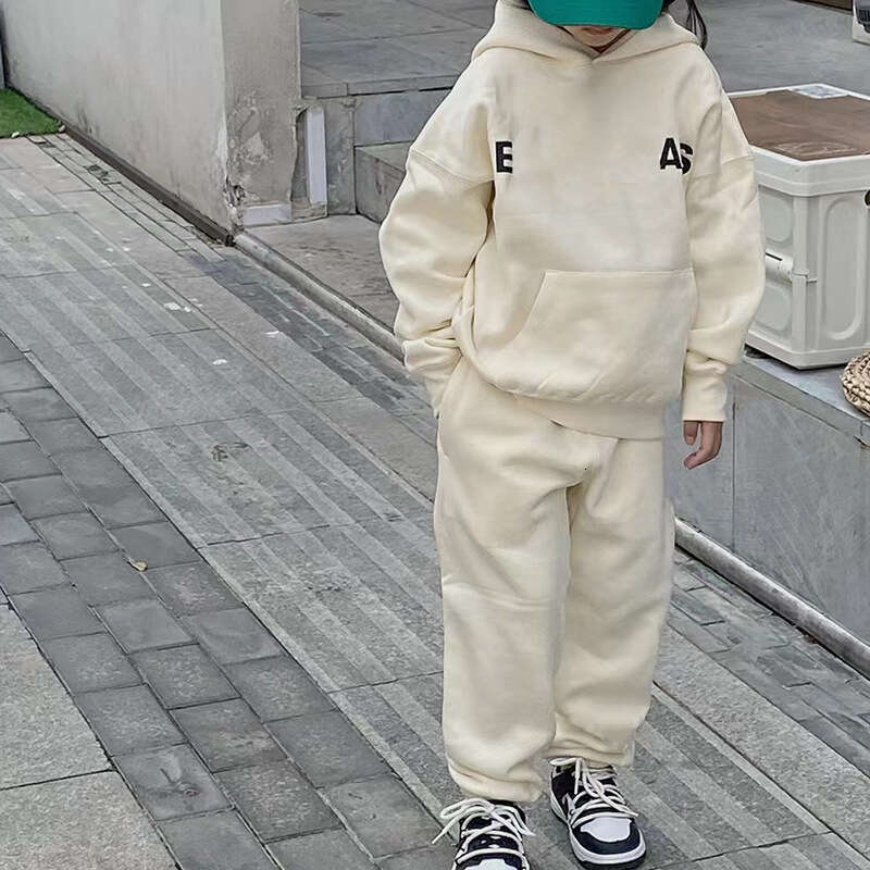 Essential Designer Kids Clothing Sets Hoodie Pants For Boys Girls Brand Casual Tracksuits New Styles Kid Trousers Sweatshirts E7f4