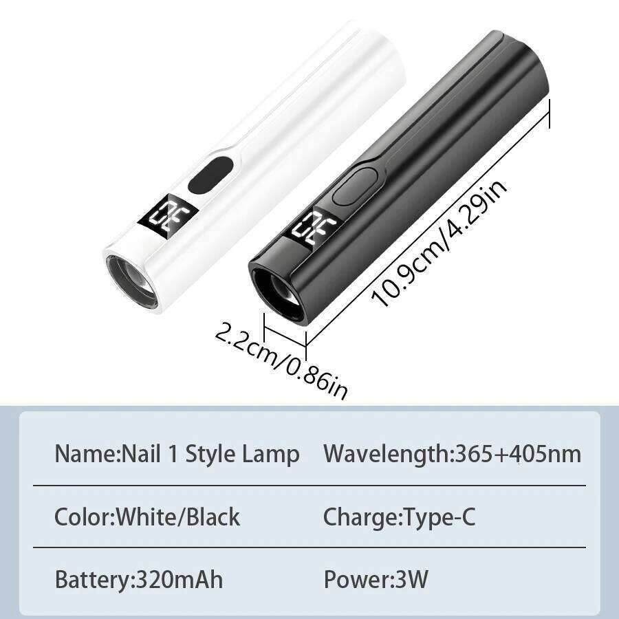 Professional LED Desk With Display Rechargeable Portable Mini Nail Dryer Stand UV Lamp for Nails Art Removable X250709