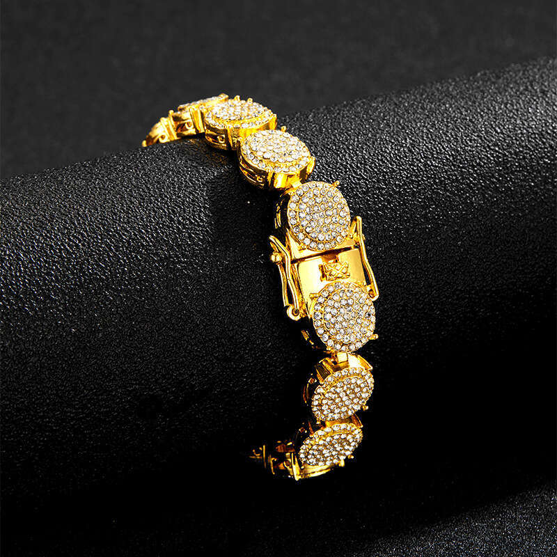 Trendy Accessories Hip-Hop Full Dia Versatile 13mm Men's New High-End Cuban Chain Necklace