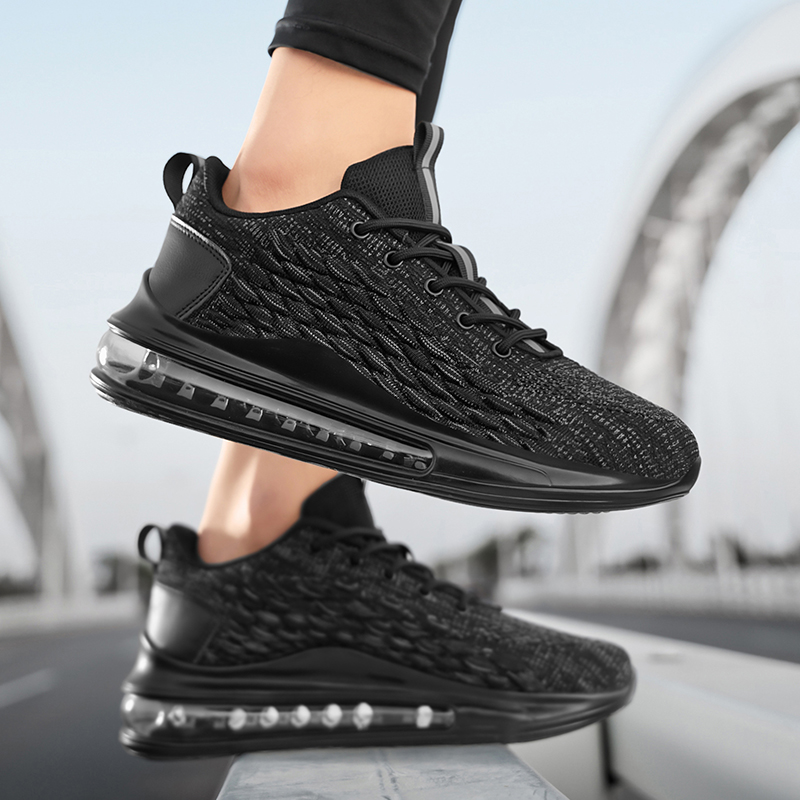 9021- Summer 2025 New Fashionable Sports Mesh Shoes Casual Shoes Men's Breathable Odor proof Sports Shoes Men's Air Cushion Shock Absorbent 